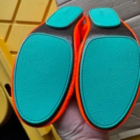 Tieks by Gavrieli Outrageous Orange Patent ballet flats, Size 11 like NEW - Picture 8 of 10